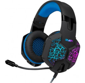 Купить Гарнитура проводная игровая Sven AP-U980MV Black/Blue Купить Гарнитура проводная игровая Sven AP-U980MV Black/Blue