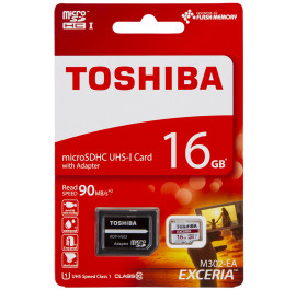 Купить Карта памяти Toshiba microSDHC 16 GB UHS-I EXCERIA M302 +ad U1 R90MB/s Купить Карта памяти Toshiba microSDHC 16 GB UHS-I EXCERIA M302 +ad U1 R90MB/s