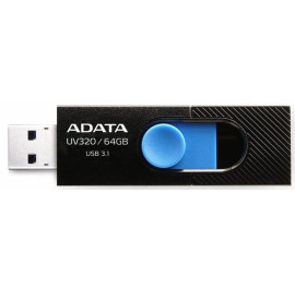 Купить Флеш USB ADATA UV320 64GB USB 3.1 Black-Blue (AUV320-64G-RBKBL) Купить Флеш USB ADATA UV320 64GB USB 3.1 Black-Blue (AUV320-64G-RBKBL)