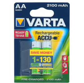 Купить Аккумулятор тип AA Varta RECHARGEABLE ACCU AA 2100mAh BLI 2 NI-MH (READY 2 USE) Купить Аккумулятор тип AA Varta RECHARGEABLE ACCU AA 2100mAh BLI 2 NI-MH (READY 2 USE)