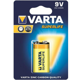 Купить Батарейка тип 6F22 (1604) Varta SUPERLIFE 6F22 BLI 1 ZINC-CARBON Купить Батарейка тип 6F22 (1604) Varta SUPERLIFE 6F22 BLI 1 ZINC-CARBON
