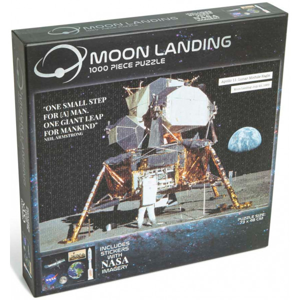 Акція на Пазли картонні (8 +) RMS-NASA "Аполлон-11 - висадка на місяць" (82-0014-B) від Comfy UA