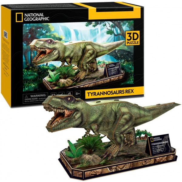 Акція на 3D пазли Cubic Fun National Geographic Dino "Тиранозавр Рекс" (DS1051h) від Comfy UA