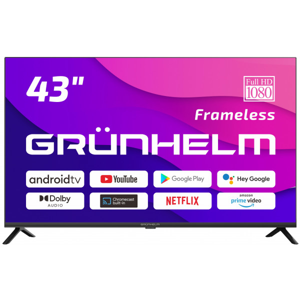 Акція на Телевізор Grunhelm 43F500-GA11V від Comfy UA