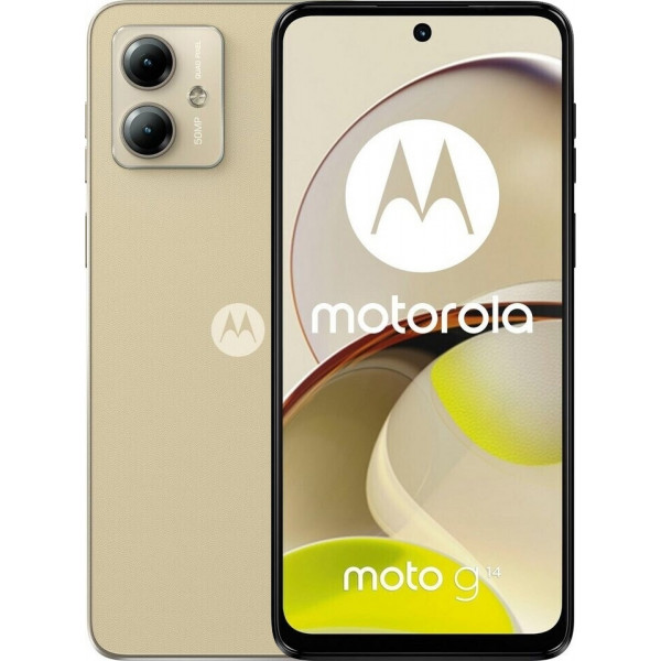 Акція на Смартфон Motorola G14 4/128Gb Butter Cream від Comfy UA