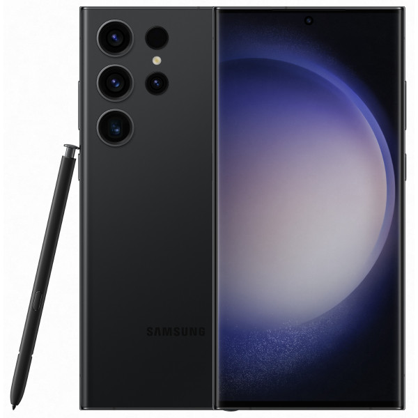 Акція на Смартфон Samsung Galaxy S23 Ultra 12/512Gb Black (SM-S918BZKHSEK) від Comfy UA