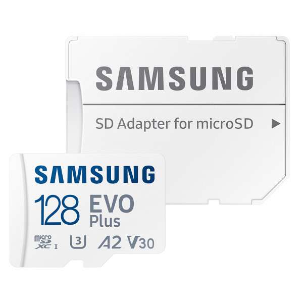 Акція на Карта пам'яті Samsung microSDXC 128GB EVO+ V30 W/A (MB-MC128KA/EU) від Comfy UA