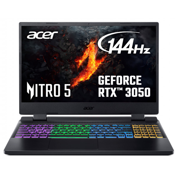 Акція на Ноутбук ігровий Acer Nitro 5 AN515-58 (NH.QFHEU.004) Obsidian Black від Comfy UA
