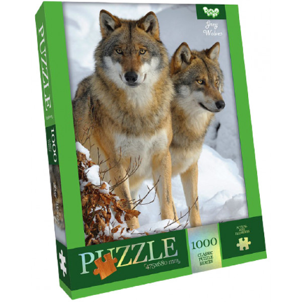 Акция на Пазли картонні (8 +) Danko-Toys "Grey Wolves 1000 ел. (C1000-11-08) от Comfy UA