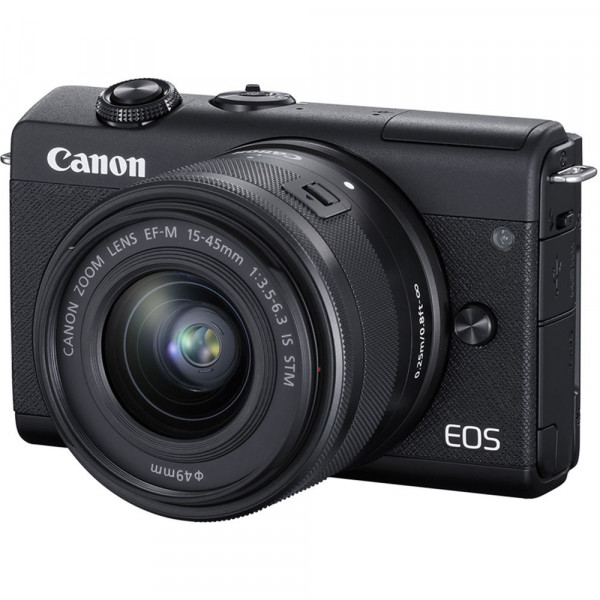 Акция на Фотокамера бездзеркальна Canon EOS M200 + 15-45 IS STM Black (3699C027) от Comfy UA