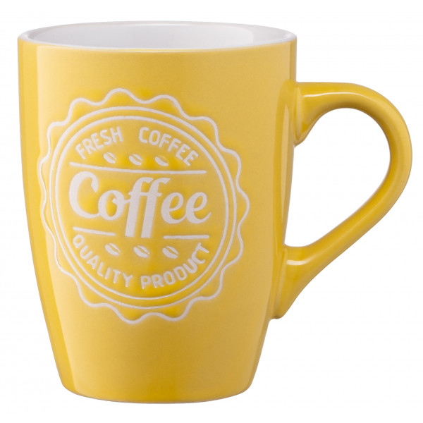 Акция на Чашка Ardesto Coffee 330 мл Yellow (AR3469Y) от Comfy UA