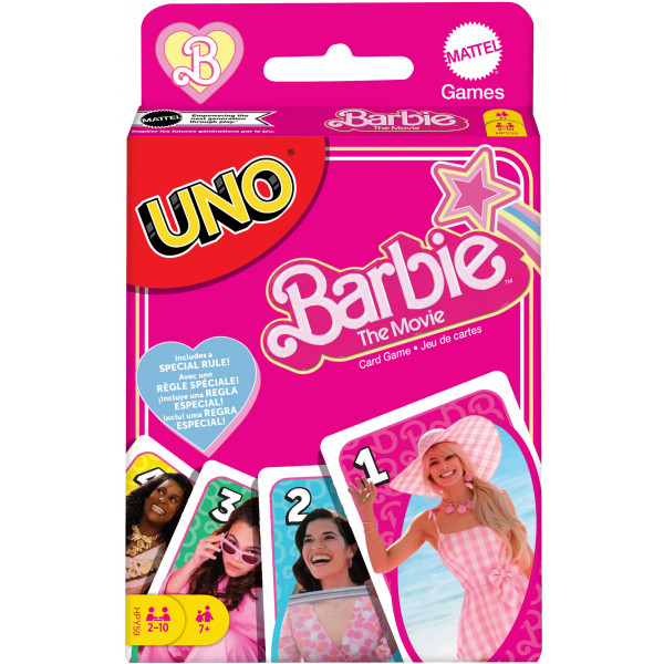 Акція на Настільна гра розважальна (8 +) Mattel games UNO "Barbie у кіно" (HPY59) від Comfy UA