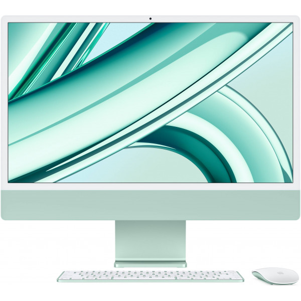 Акция на Комп'ютер-моноблок Apple iMac 24'' A2873 M3 Retina 4.5K 10-Core GPU 256GB Green (MQRN3) от Comfy UA