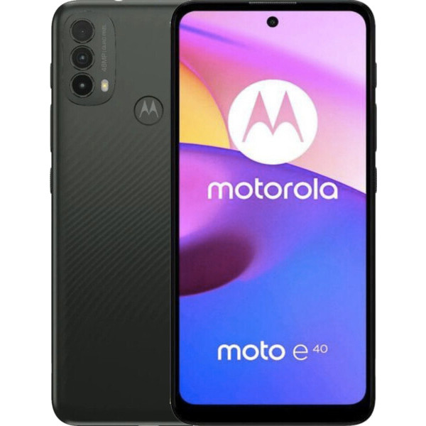 Акция на Смартфон Motorola E40 4/64Gb Carbon Gray от Comfy UA