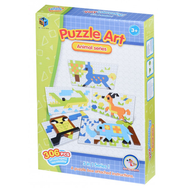Акція на Пазли картонні (3-4 роки) Same Toy Puzzle Art Animal Serias 306 ел. (5991-6Ut) від Comfy UA