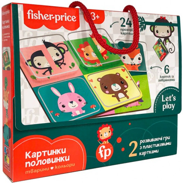 Акция на Настільна гра карткова (3-4 роки) Vladi Toys Fisher-Price. Картинки-половинки (VT2100-09) от Comfy UA
