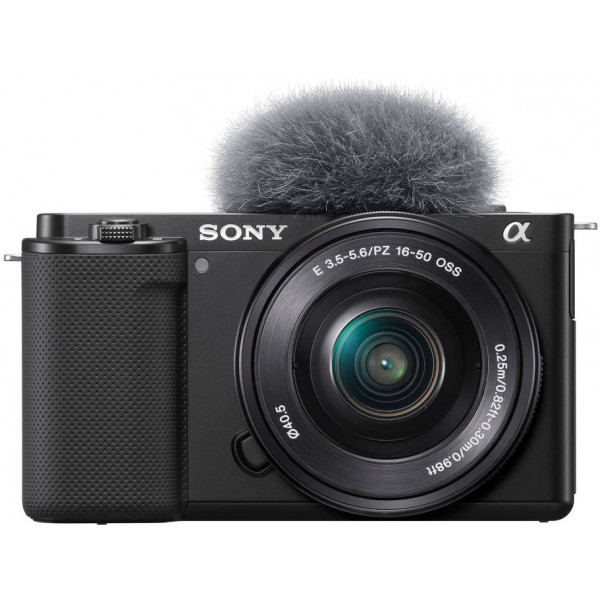 Акция на Фотокамера бездзеркальна Sony Alpha ZV-E10 kit 16-50mm Black (ZVE10LB.CEC) от Comfy UA