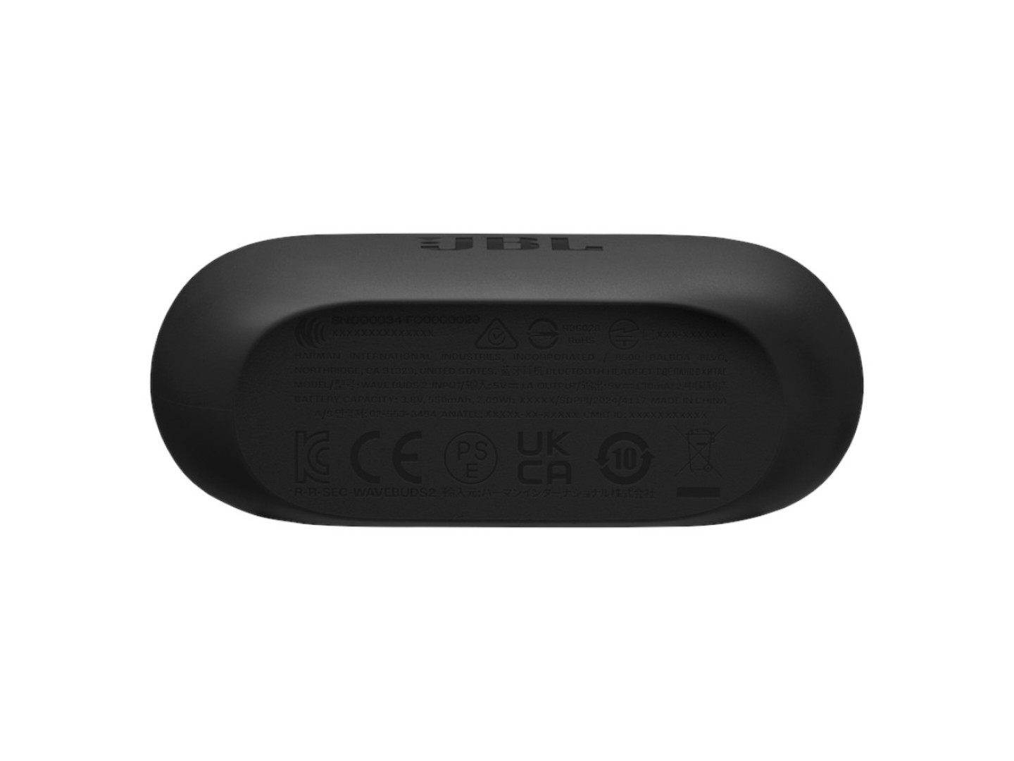 Навушники вкладиші бездротові TWS JBL Wave Buds 2 Black (JBLWBUDS2BLK) — фото 6
