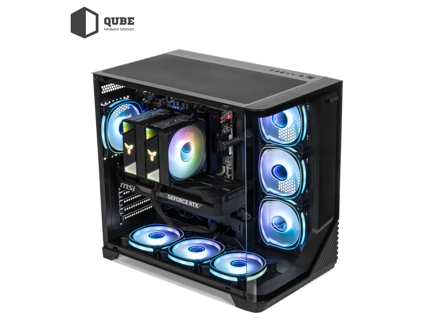 Системний блок QUBE QB Ryzen 5 9600X RTX 5070 12GB MRGb 641010Win (Ryzen59600XRTX507012GBMRGb641010Win) — фото 12