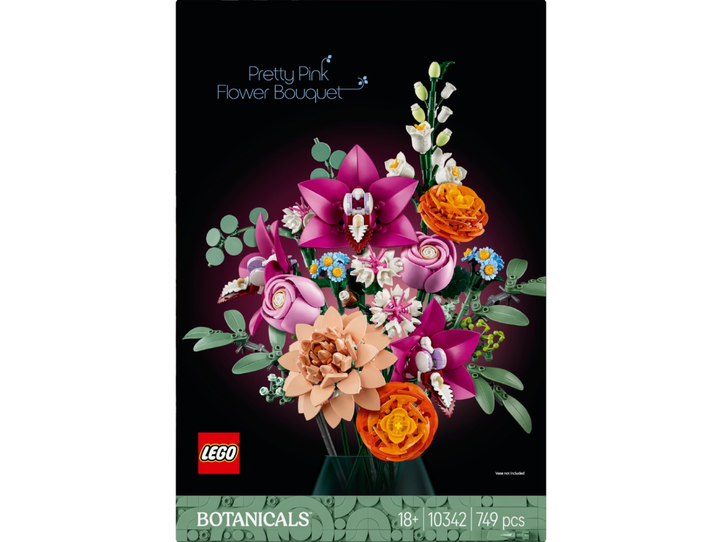 LEGO Botanicals Милий рожевий букет квітів (10342) — фото 11