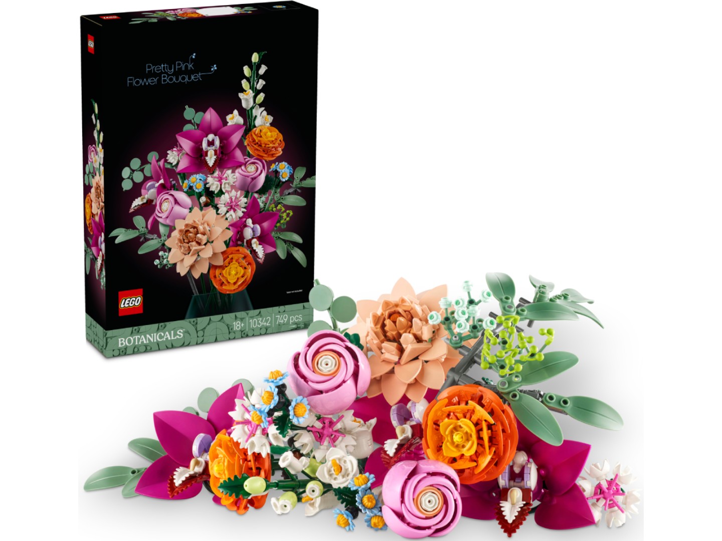 LEGO Botanicals Милий рожевий букет квітів (10342) — фото 1
