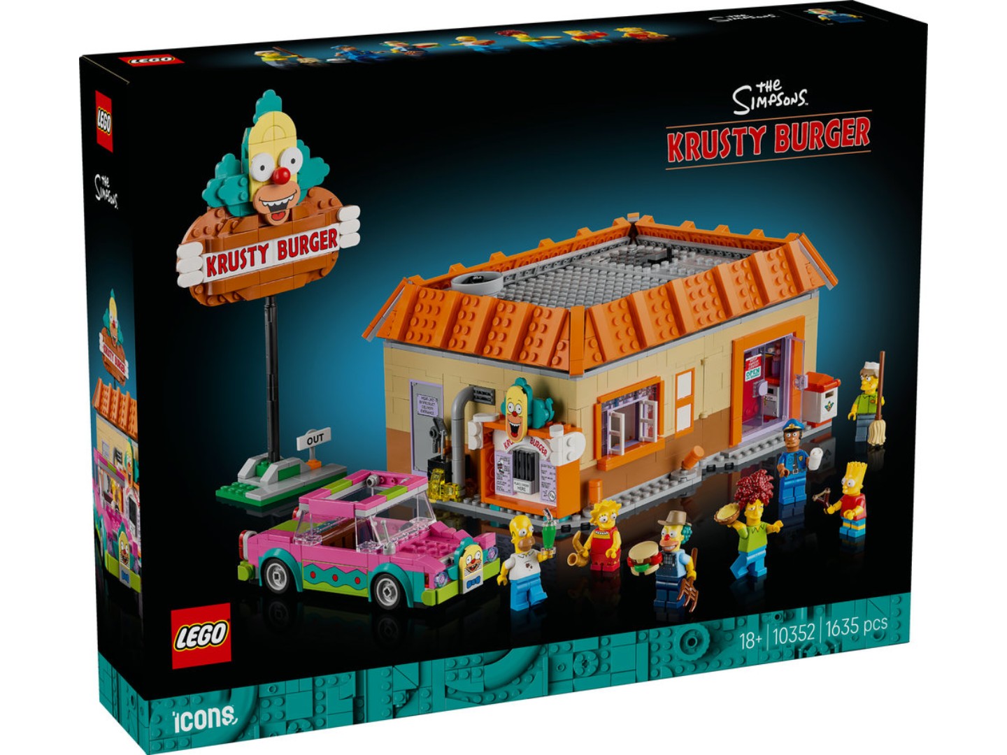 Конструктор LEGO Icons The Simpsons™: Krusty Бургер (10352) — фото 10