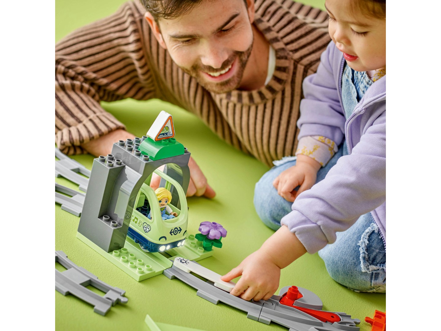 Конструктор LEGO DUPLO Town Додатковий набір. Залізничний тунель і колії (10425) — фото 8
