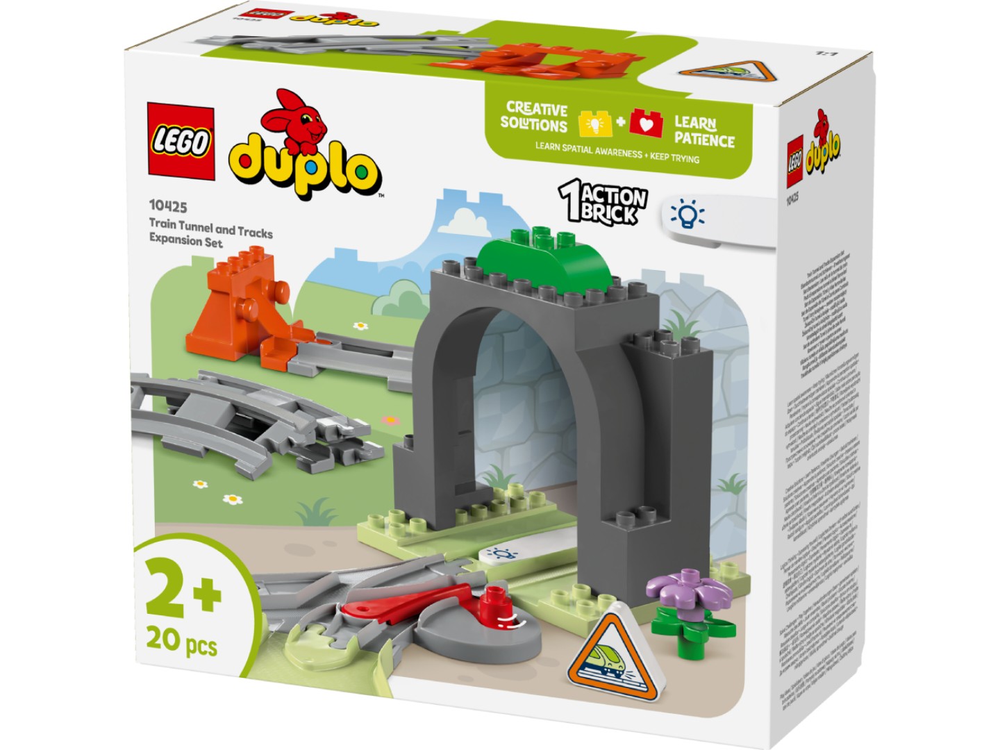 Конструктор LEGO DUPLO Town Додатковий набір. Залізничний тунель і колії (10425) — фото 12