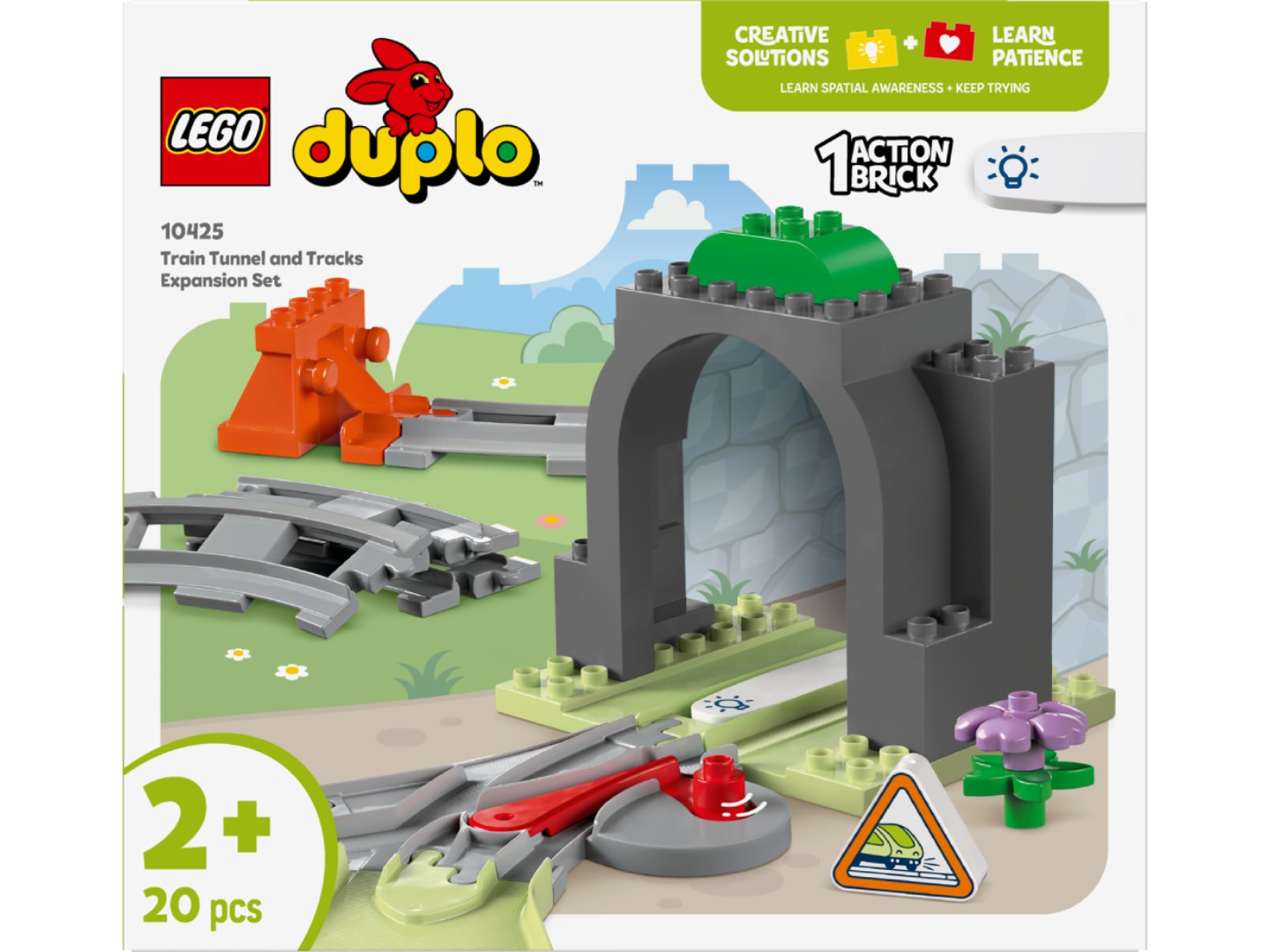 Конструктор LEGO DUPLO Town Додатковий набір. Залізничний тунель і колії (10425) — фото 11