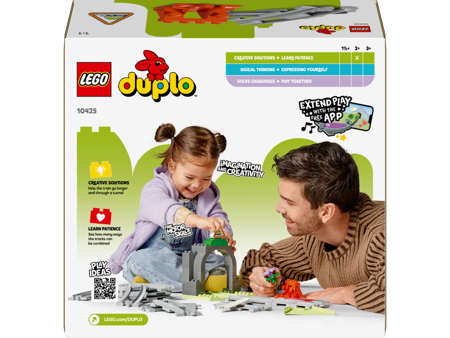 Конструктор LEGO DUPLO Town Додатковий набір. Залізничний тунель і колії (10425) — фото 2