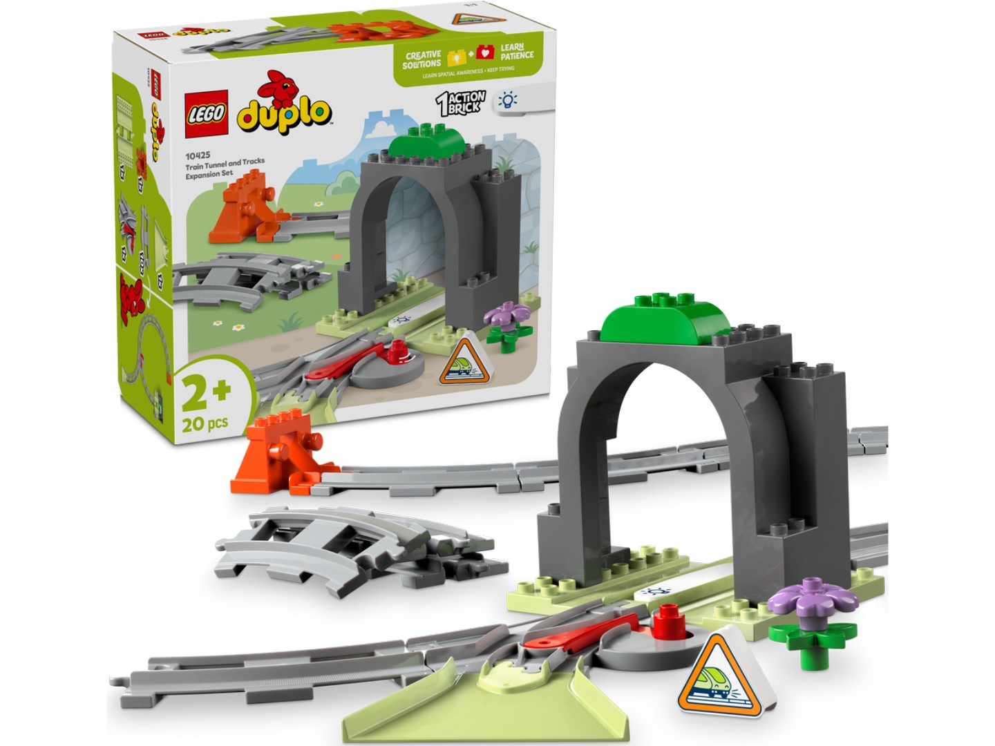 Конструктор LEGO DUPLO Town Додатковий набір. Залізничний тунель і колії (10425) — фото 1