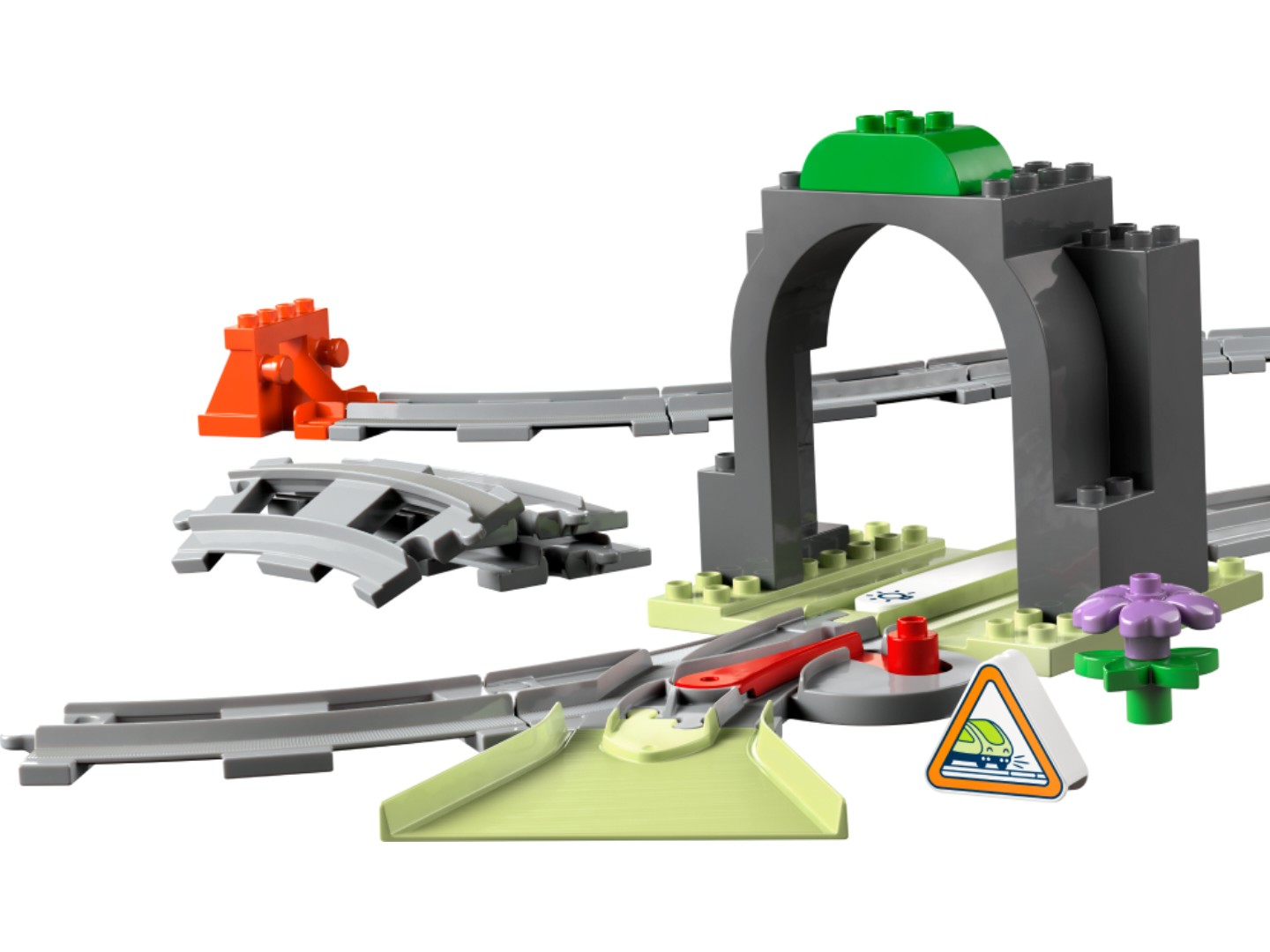 Конструктор LEGO DUPLO Town Додатковий набір. Залізничний тунель і колії (10425) — фото 3