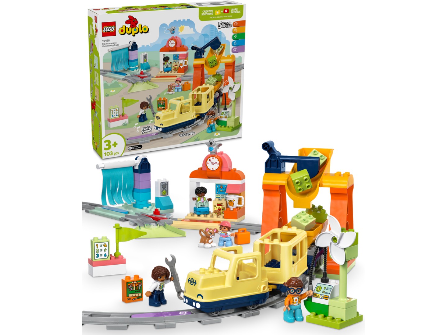 Конструктор LEGO DUPLO Town Великий інтерактивний громадський потяг (10428) — фото 1