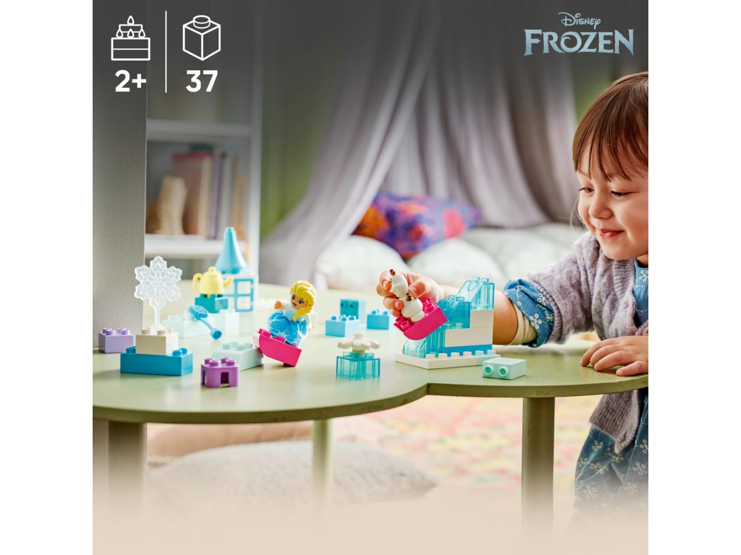 Конструктор LEGO DUPLO Disney™ Коробка для творчого конструювання «Крижане серце» з Ельзою й Олафом (10462) — фото 6