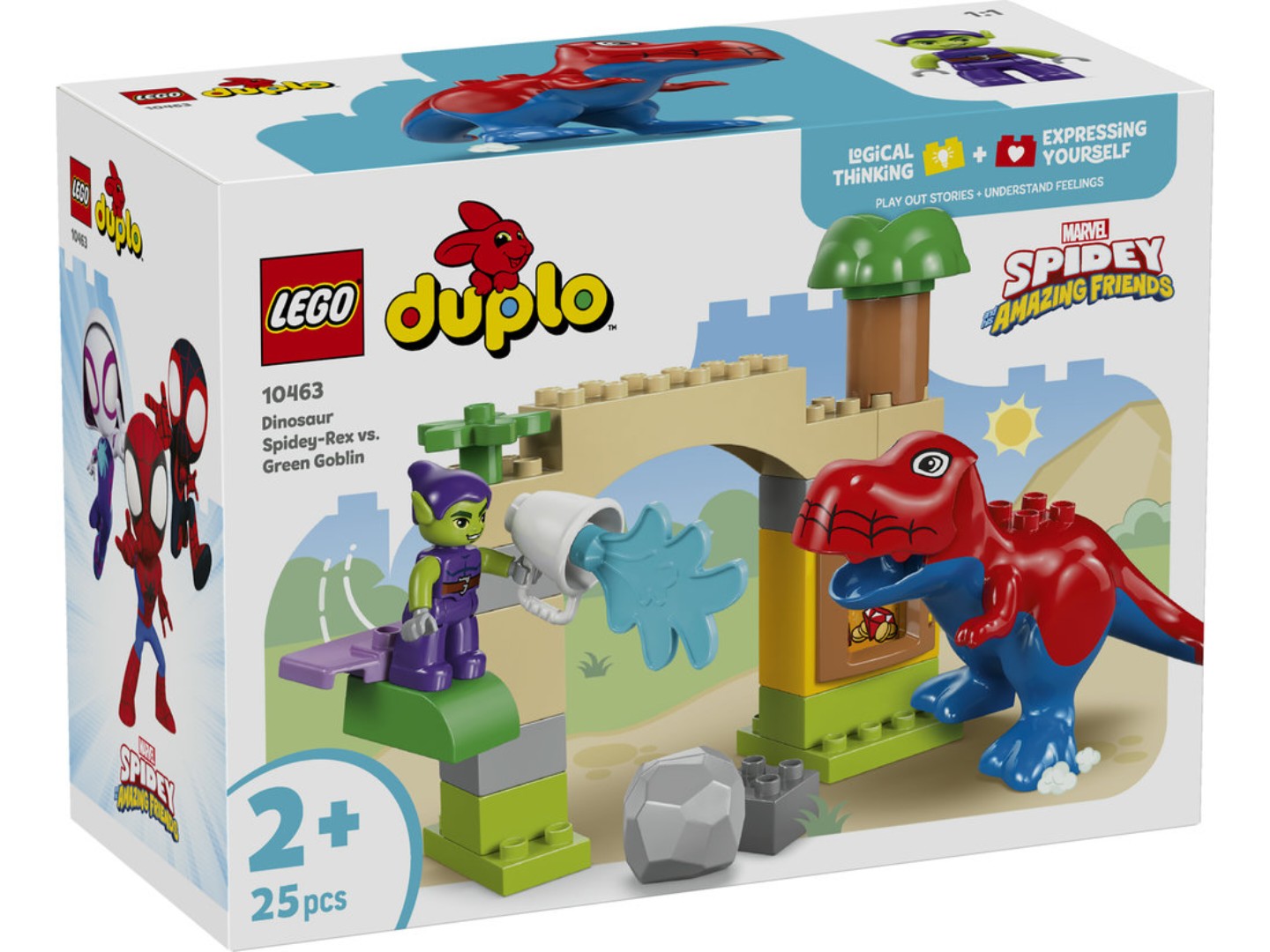 Конструктор LEGO DUPLO Disney™ Динозавр Spidey-Rex проти Зеленого Гобліна (10463) — фото 9