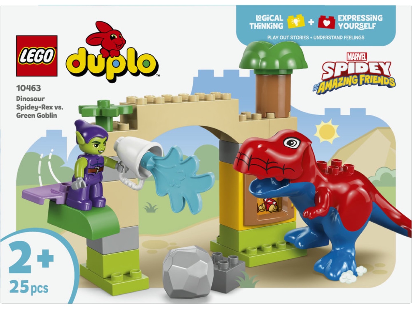 Конструктор LEGO DUPLO Disney™ Динозавр Spidey-Rex проти Зеленого Гобліна (10463) — фото 10
