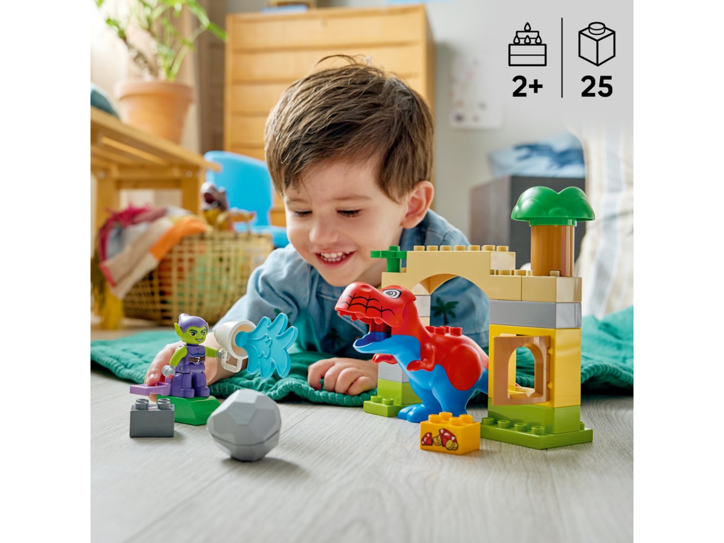 Конструктор LEGO DUPLO Disney™ Динозавр Spidey-Rex проти Зеленого Гобліна (10463) — фото 4
