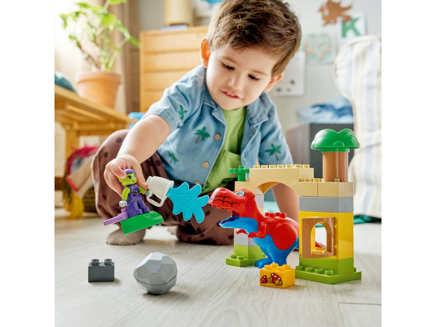 Конструктор LEGO DUPLO Disney™ Динозавр Spidey-Rex проти Зеленого Гобліна (10463) — фото 6