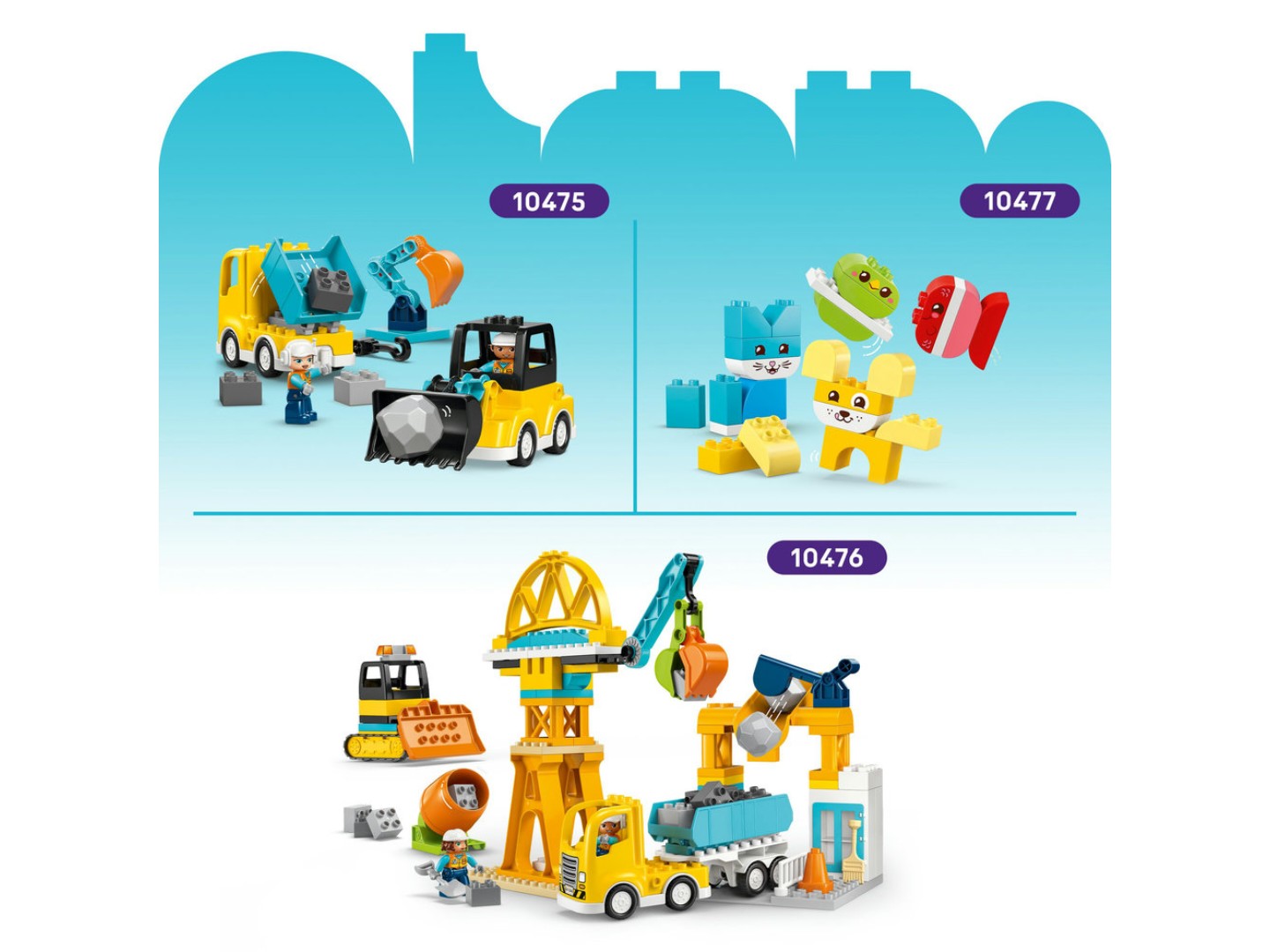 Конструктор LEGO DUPLO Town 3-в-1 Будівельна техніка (10475) — фото 10