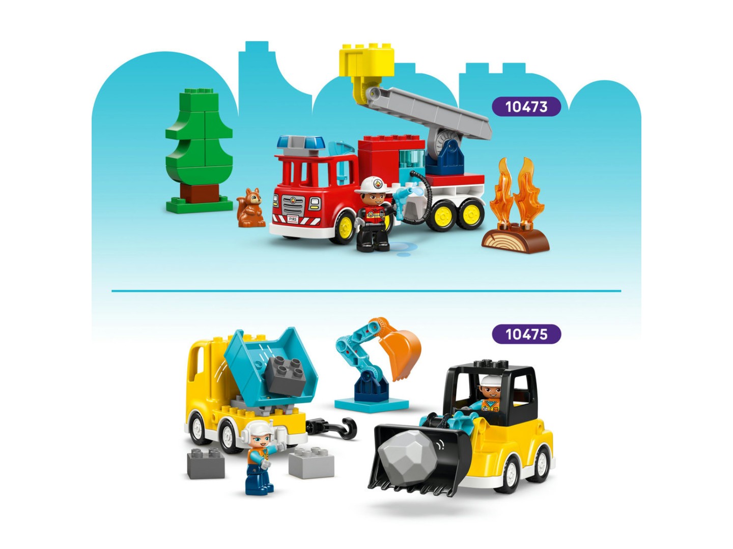 Конструктор LEGO DUPLO Town Пожежна машина зі шлангом і пожежником (10473) — фото 9