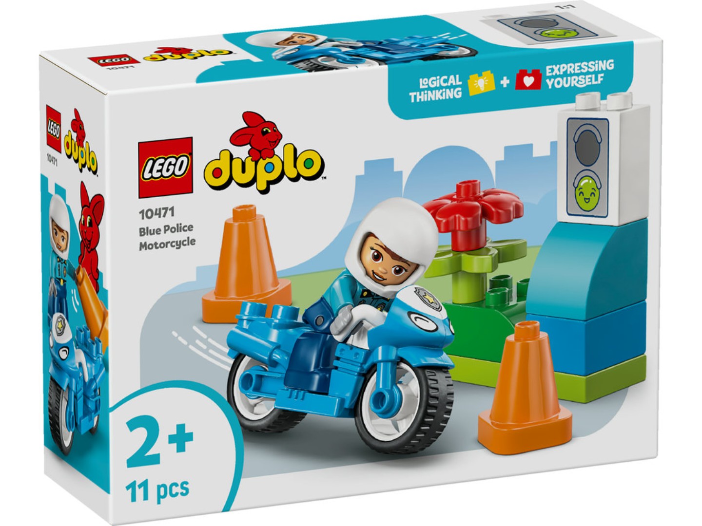 Конструктор LEGO DUPLO Town Синій поліцейський мотоцикл (10471) — фото 11