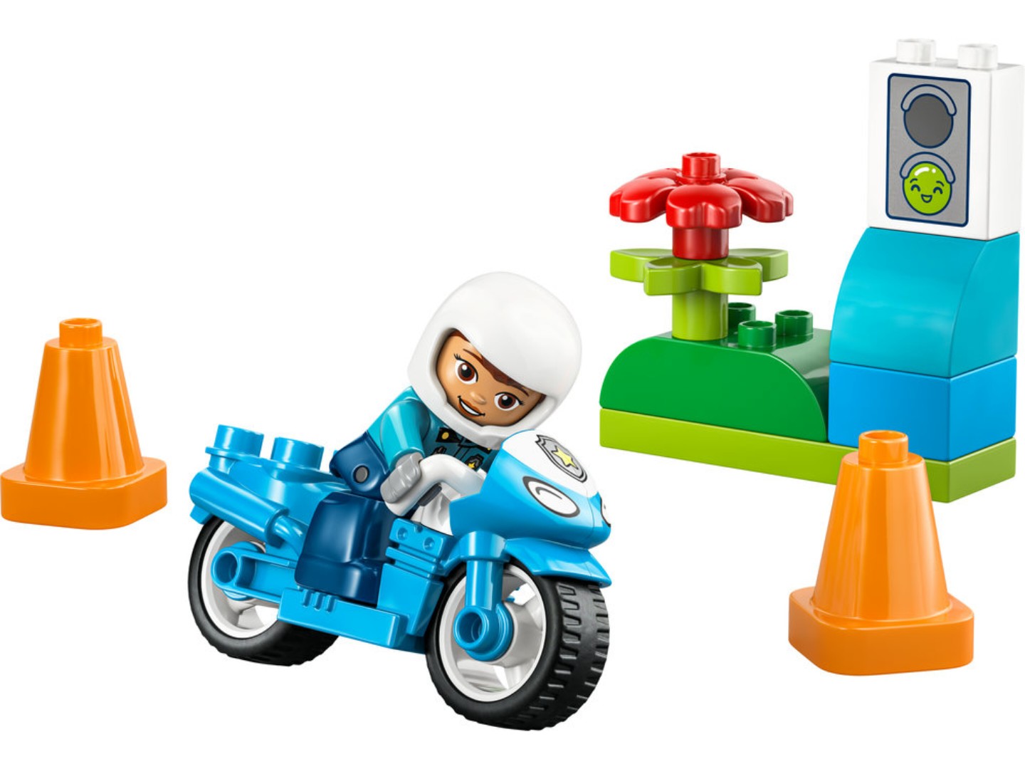 Конструктор LEGO DUPLO Town Синій поліцейський мотоцикл (10471) — фото 3