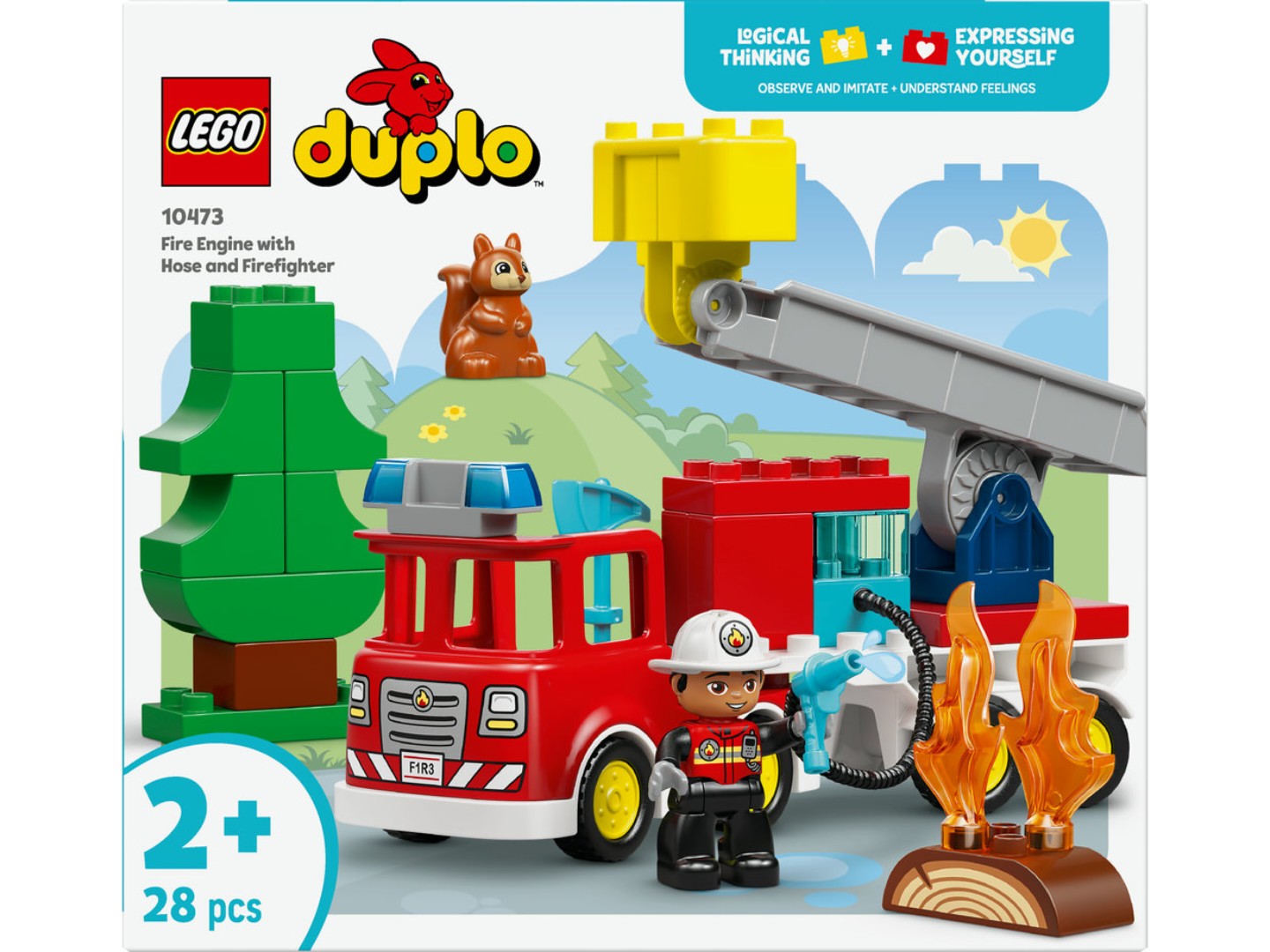 Конструктор LEGO DUPLO Town Пожежна машина зі шлангом і пожежником (10473) — фото 11