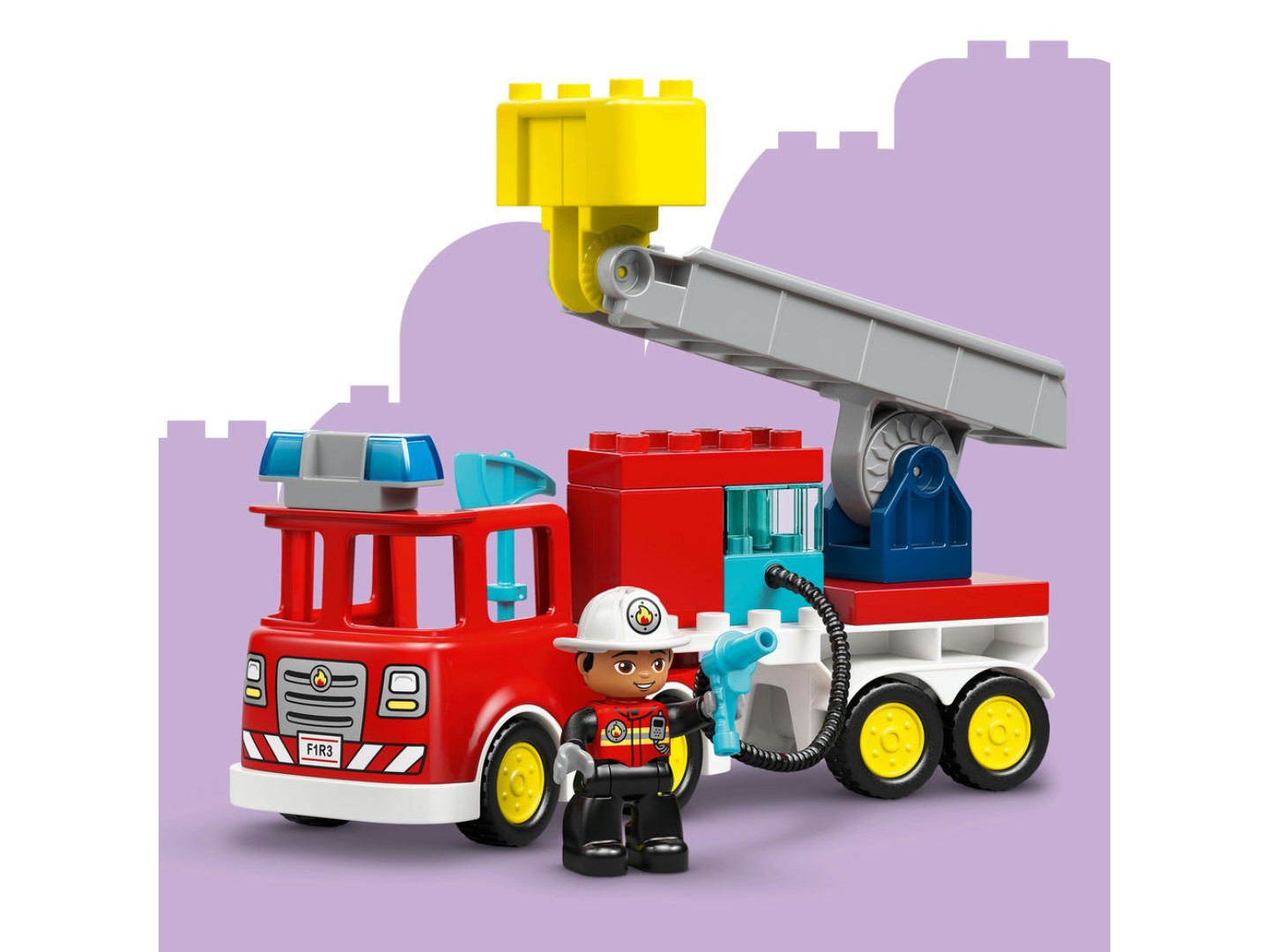 Конструктор LEGO DUPLO Town Пожежна машина зі шлангом і пожежником (10473) — фото 7