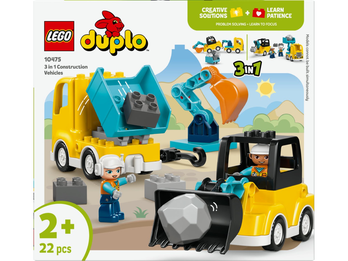 Конструктор LEGO DUPLO Town 3-в-1 Будівельна техніка (10475) — фото 18
