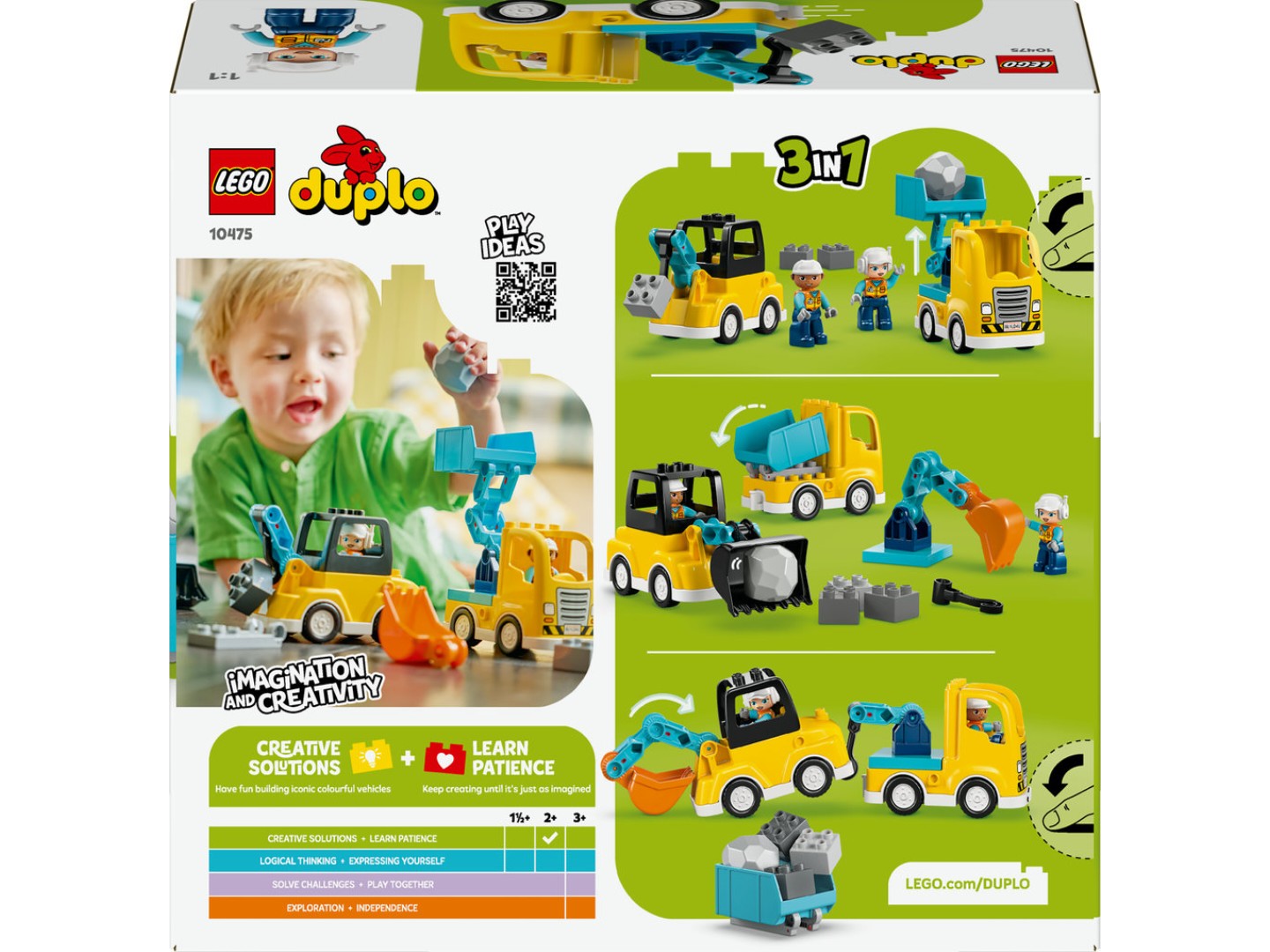 Конструктор LEGO DUPLO Town 3-в-1 Будівельна техніка (10475) — фото 2