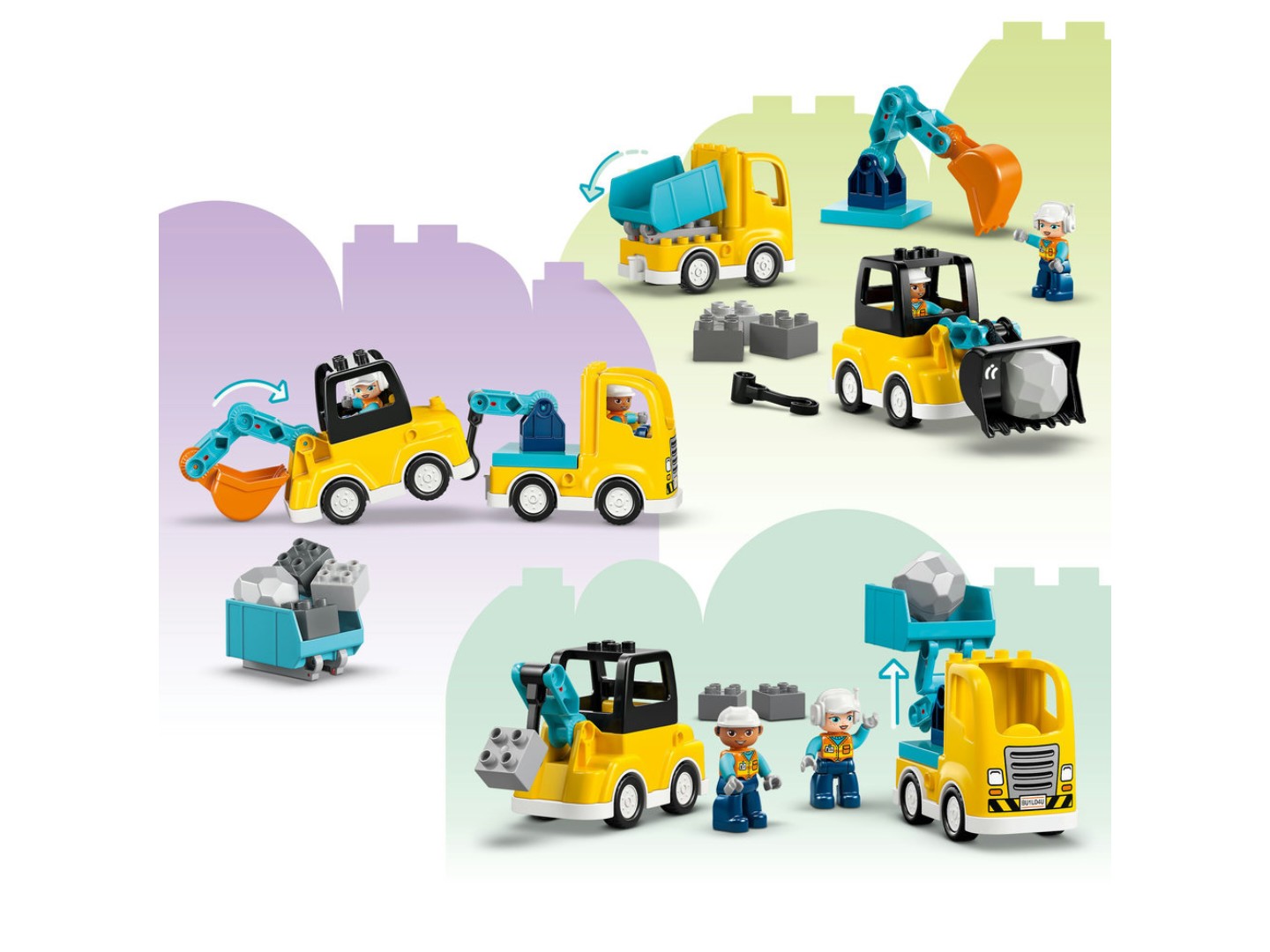 Конструктор LEGO DUPLO Town 3-в-1 Будівельна техніка (10475) — фото 6