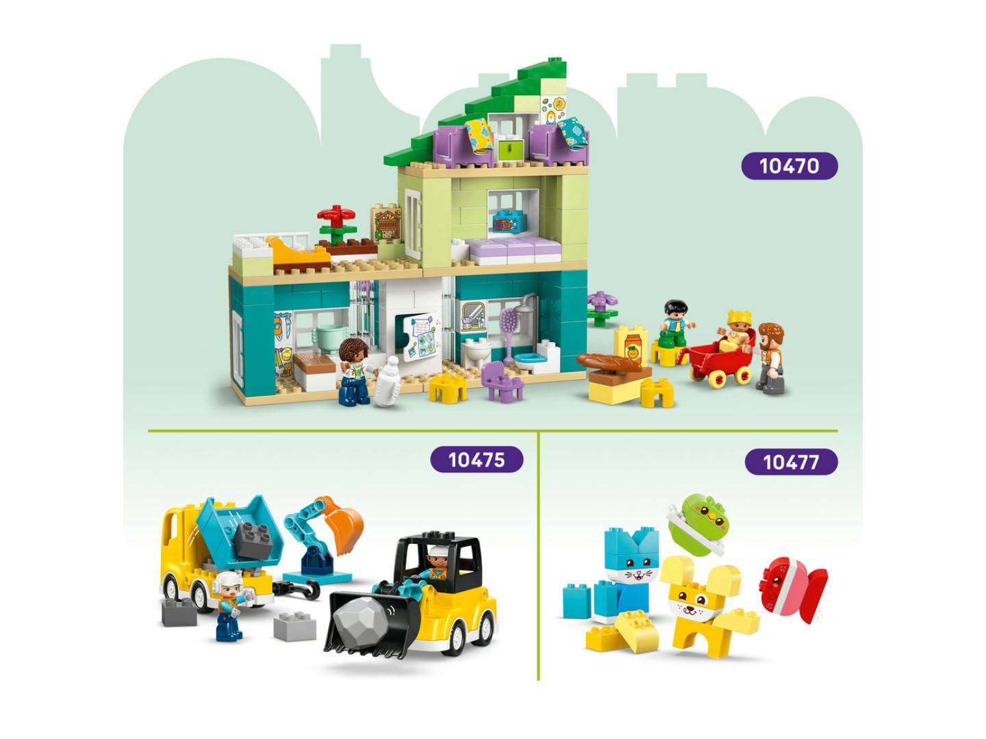 Конструктор LEGO DUPLO Town 3-в-1 Будівельна техніка (10475) — фото 16