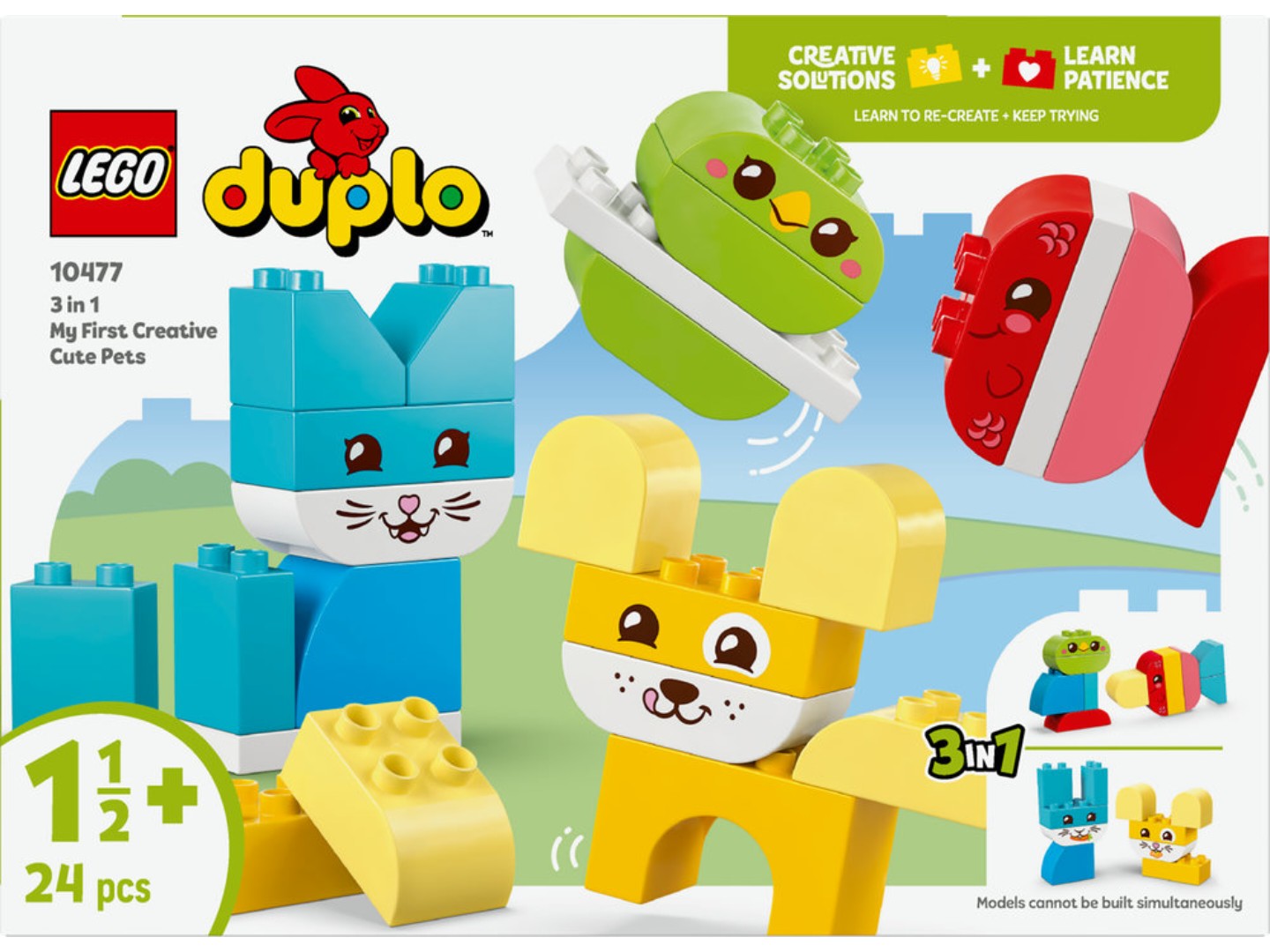Конструктор LEGO DUPLO My First Чарівні творчі домашні улюбленці 3 в 1 (10477) — фото 12