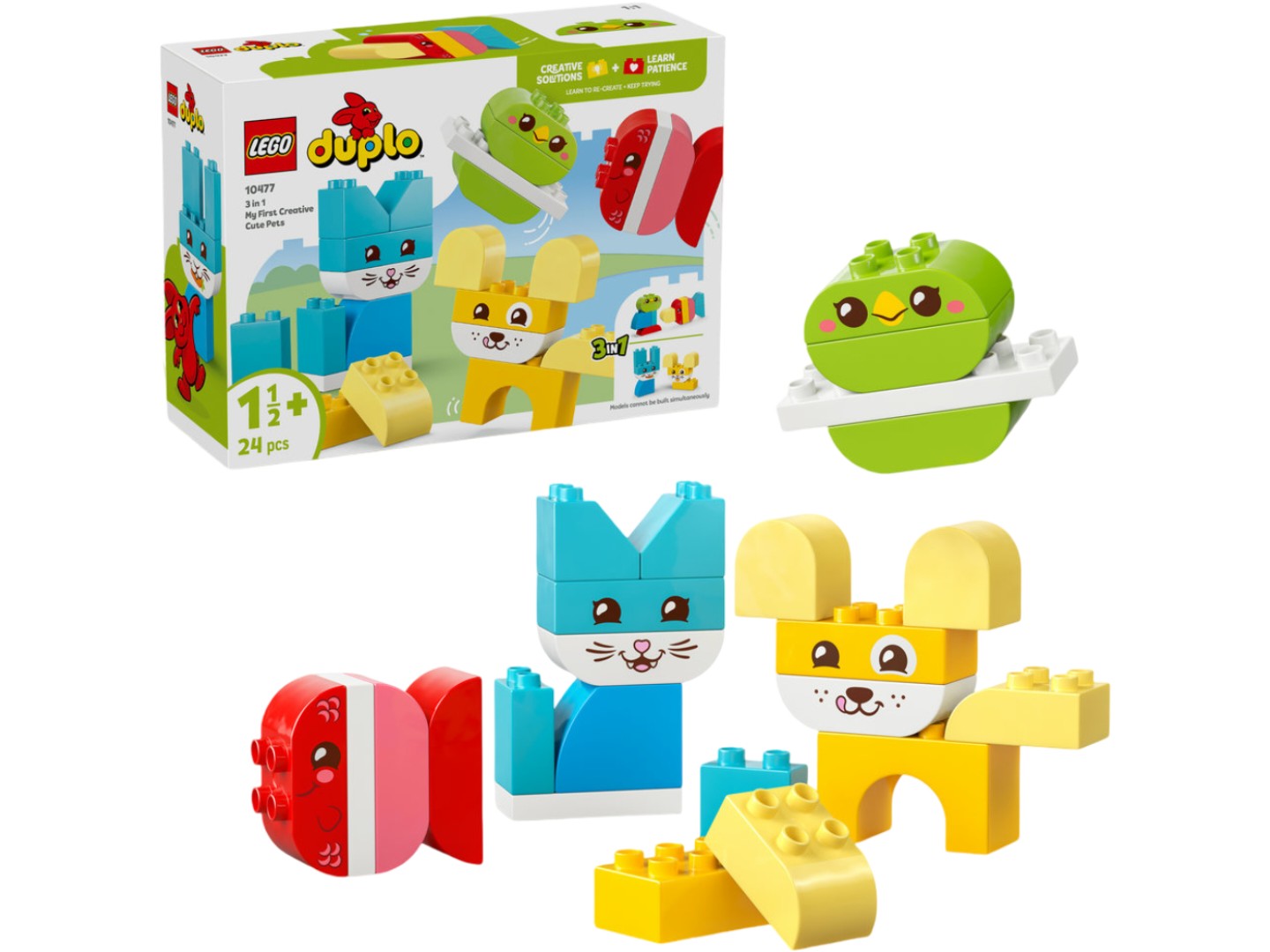 Конструктор LEGO DUPLO My First Чарівні творчі домашні улюбленці 3 в 1 (10477) — фото 1
